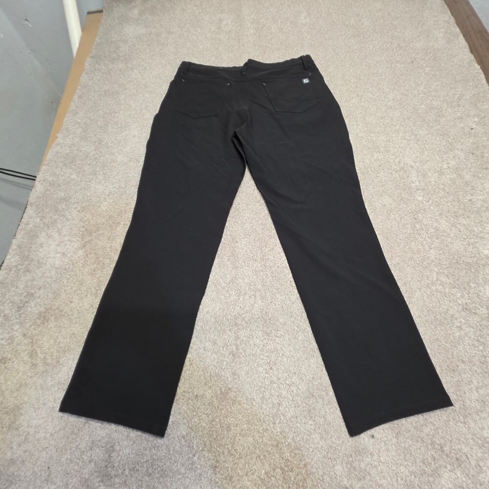 FootJoy FJ Mens Black Athletic Fit Golf Pants Size W36 L32 Stretch